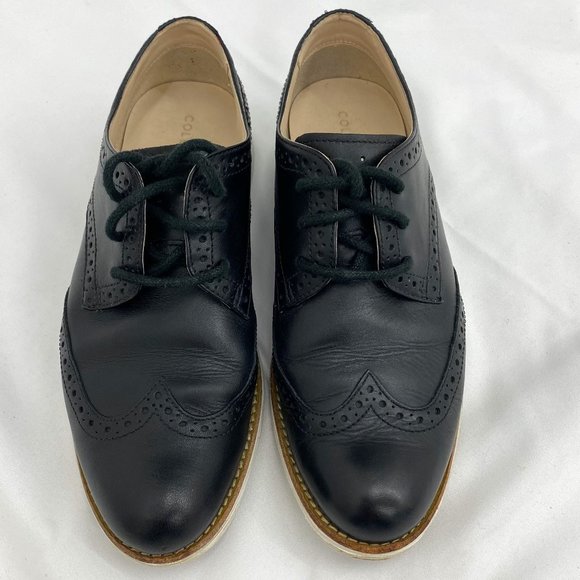 Cole Haan Shoes - Women's ØriginalGrand Wingtip Oxford Size 7.5 Black Leather